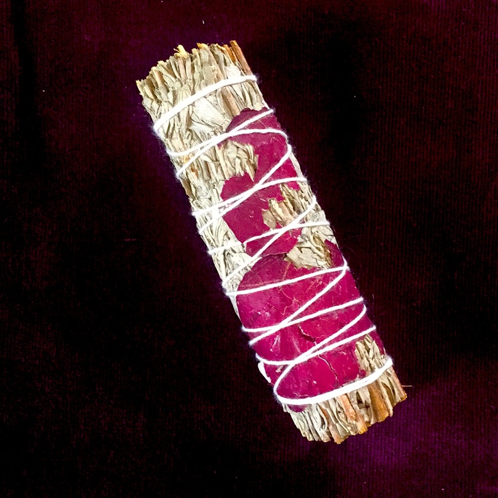 Sage and Rose Petal Smudge Bundle